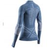 X-BIONIC ENERGY ACCUMULATOR LIGHT SHIRT LS (MINERAL BLUE/ARCTIC WHITE) Camiseta esquí mujer