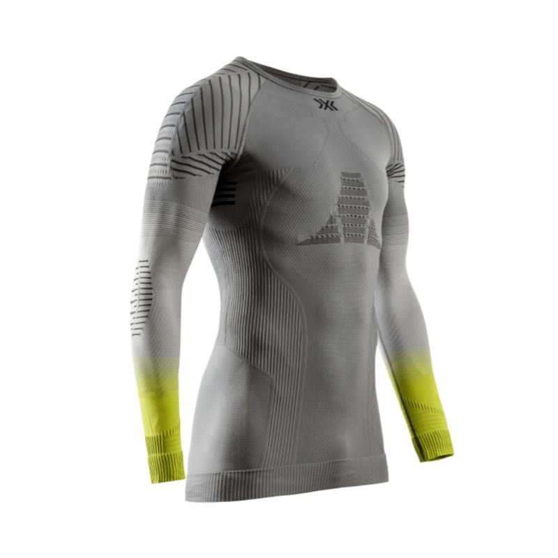 CAMISETA X-BIONIC INVENT FX (RHINO GREY/LIGHT GREY/CANARY) Camiseta técnica hombre