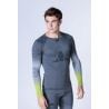 X-BIONIC INVENT FX SHIRT (RHINO GREY/LIGHT GREY/CANARY) Men's technical T-shirt