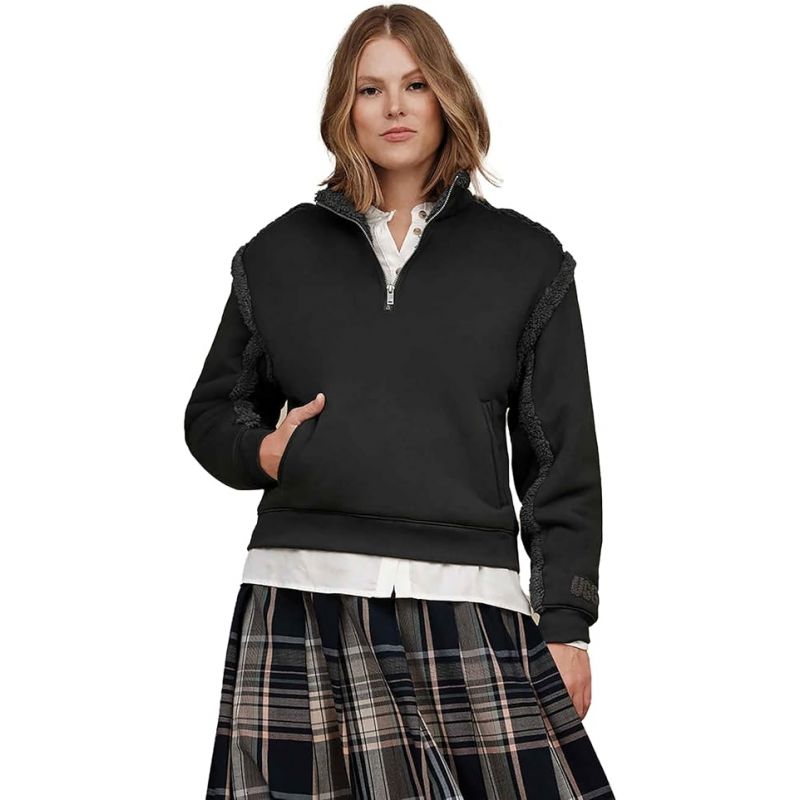 Chaqueta UGG W Lydi Bonded Fleece Half Zip (Ink)
