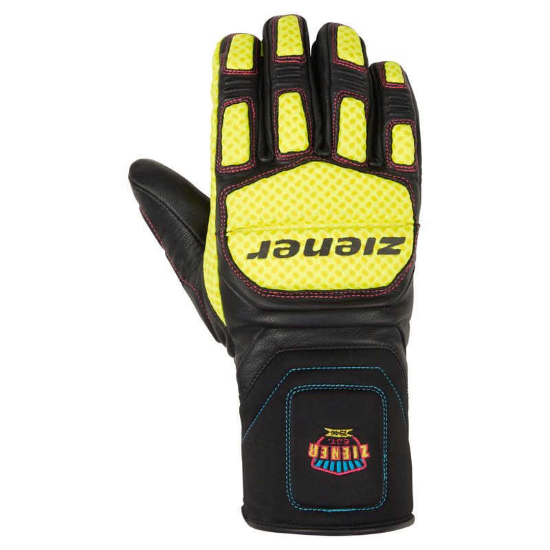 Guanti Ziener SPEED WARM guanto gara (nero.giallo veleno)