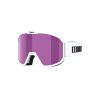 Skibrille Bliz Rave JR (MATT WHITE W BLACK LOGO - BROWN PINK - CAT.3) Kinder