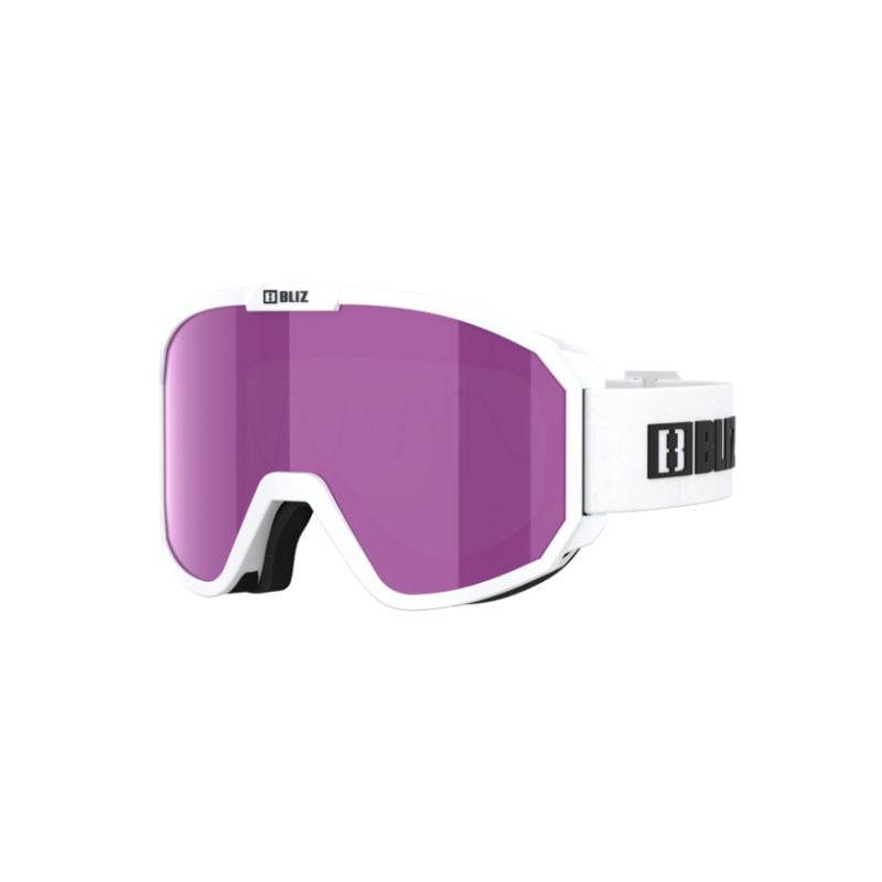 Kinderskimasker Bliz Rave JR (MATT WIT W ZWART LOGO - BRUINROZE - CAT.3)