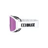Masque de ski BLIZ Rave JR (MATT WHITE W BLACK LOGO - BROWN PINK - CAT.3) Enfant