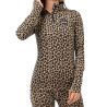 Haut en laine mérinos EIVY Journey Wool Top (Leopard) Femme