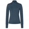Intimo tecnico donna W TUNDRA175 ZIP 1/4 in lana merino (Blueberry)