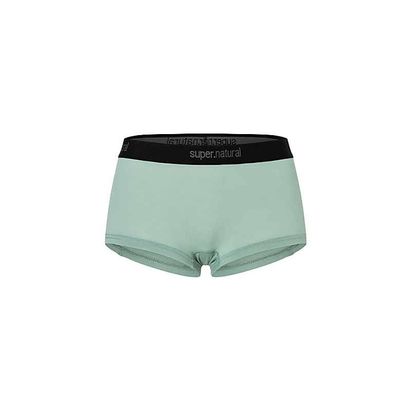 Sous vêtement en laine mérinos SUPER.NATURAL W TUNDRA175 BOYFRIEND HIPSTER (Light Jade) Femme