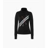 Intimo tecnico donna in lana merino SUPER.NATURAL W KRYSSEDE SKI ROLL NECK (Jet Black/Fresh White/Copper/Natural White)