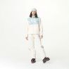 Pile Picture ZELKOVA PRINTED FLEECE (A Blurry Water Print) Donna