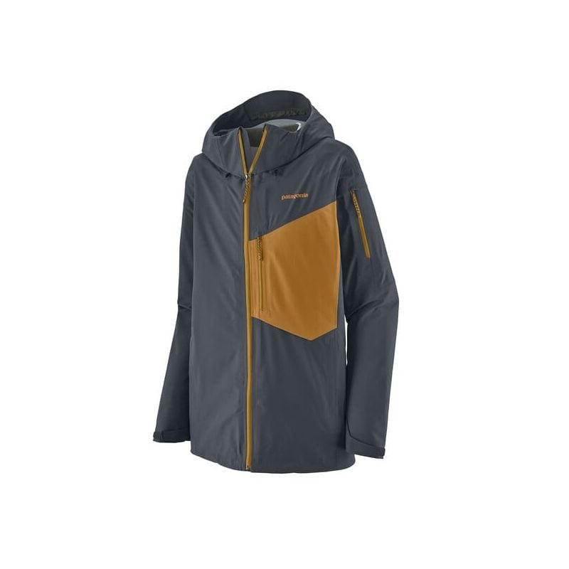 Skidåkningsjacka Patagonia M's Snowdrifter Jkt (Smolder Blue w/Raptor Brown) Men's