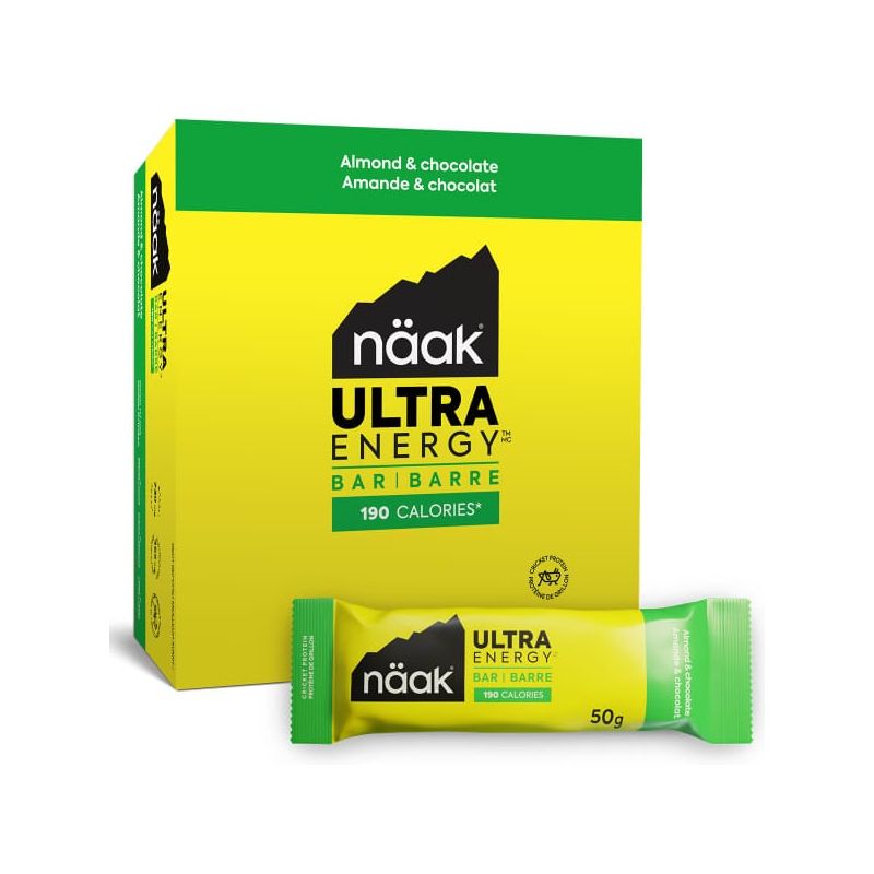 Pack Energieriegel Naak Mandel &amp Schokolade - Ultra Energy Riegel (12 x 50g)