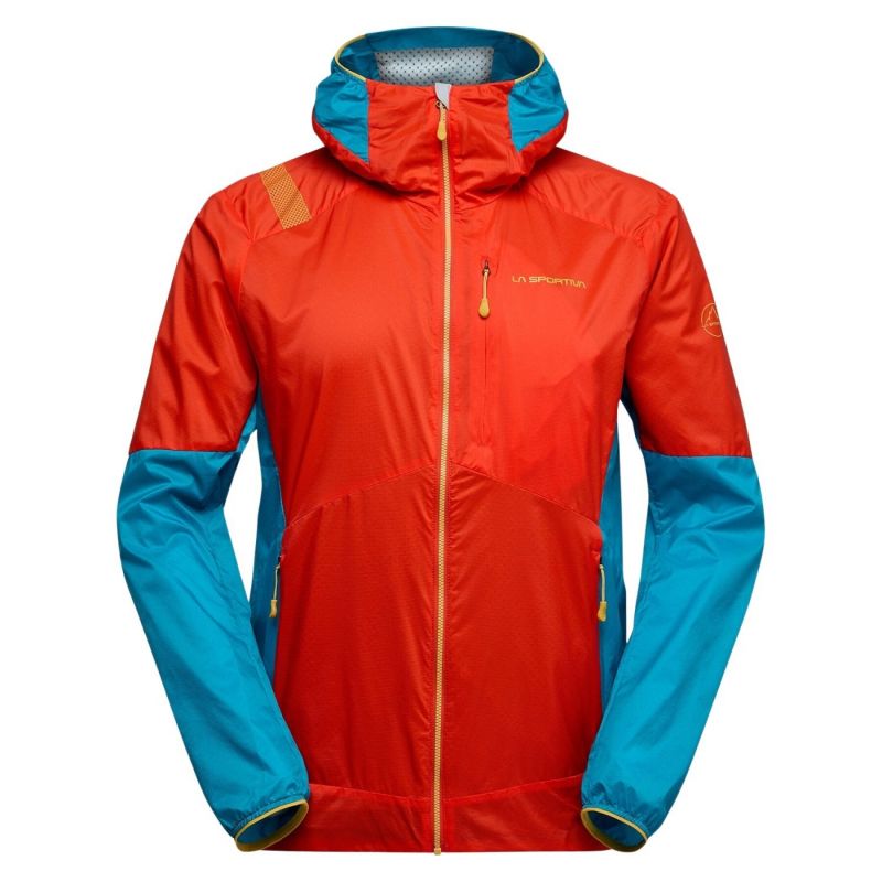 Across Lite Jkt M (Cherry Tomato/Tropic Blue) jakke til mænd