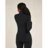 Ropa interior técnica de mujer Icebreaker Mer Core Heavyweight LS Half Zip (negro)
