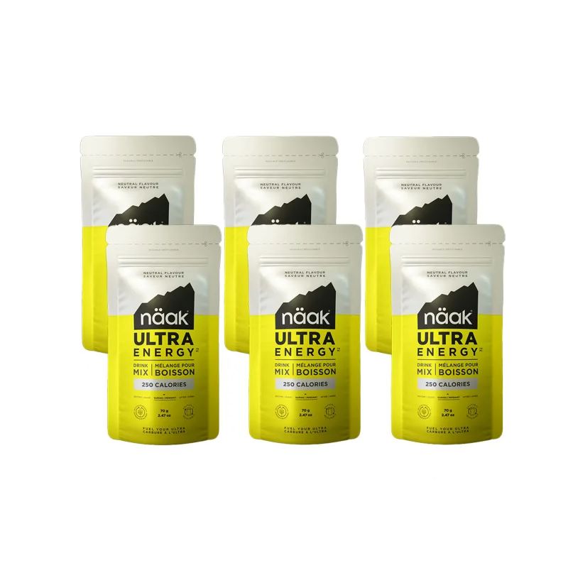 Confezione x6 bevande energetiche Naak Neutro - Miscela di bevande energetiche ultra (70g)