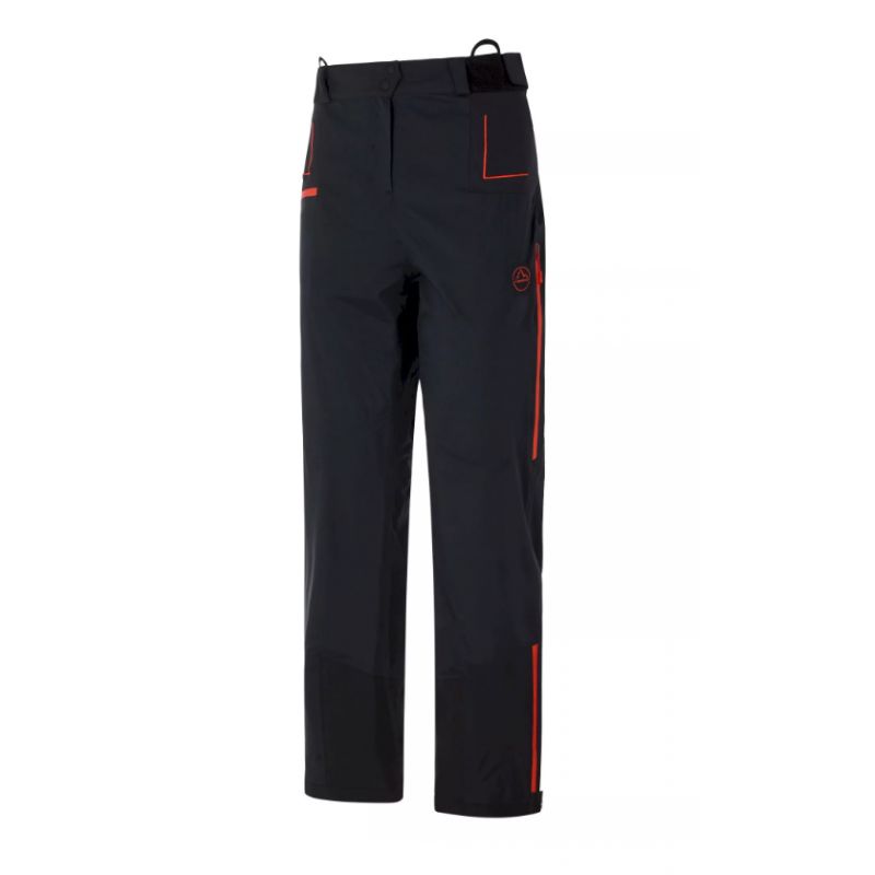 Pantalon ski de randonnée Crizzle EVO Shell Pant W (Black/Cherry Tomato) Femme