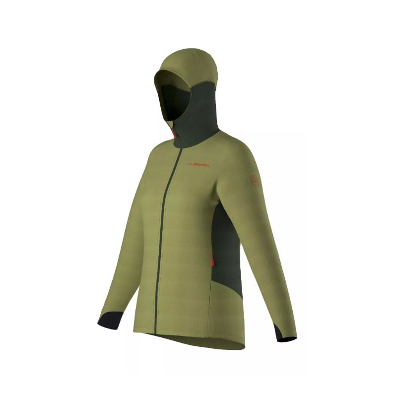 Descender Storm Jkt W Groen Banaan/Bos