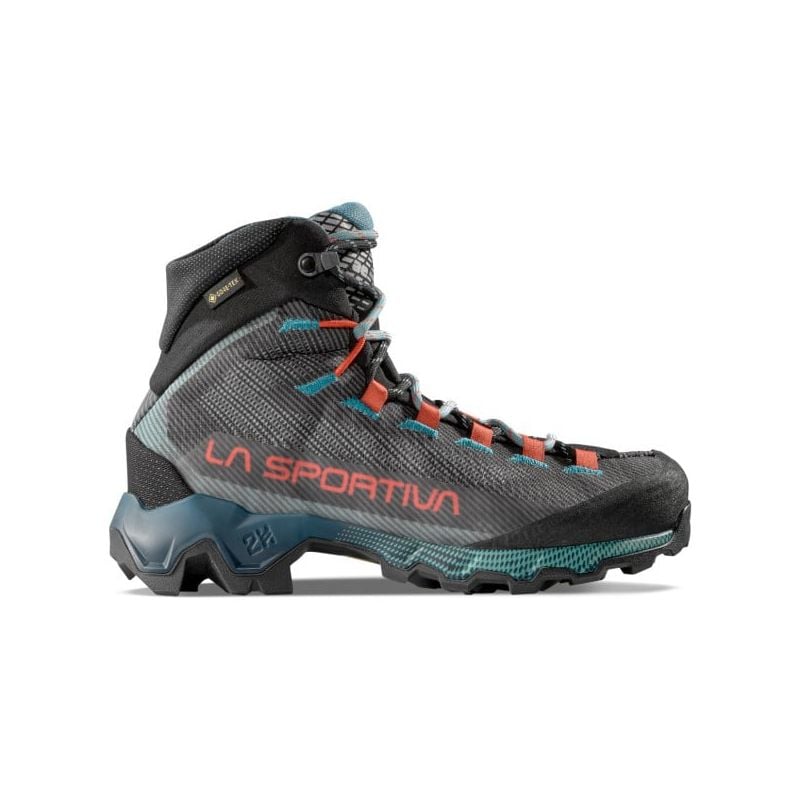 Scarpe da trekking da donna La Sportiva Aequilibrium Hike Woman Goretex (Carbon/Malibu Blue)