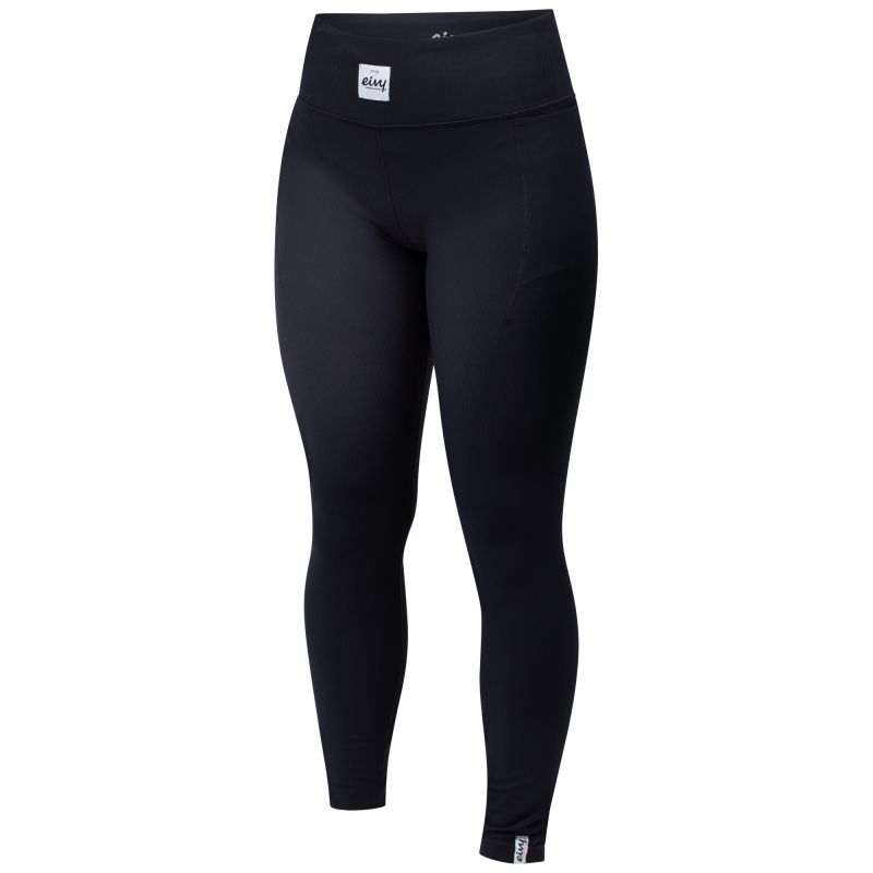 Tettsittende leggings med lommeribb for dame (Svart)