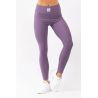 Naisten Pocket rib tight leggingsit (Violetti)