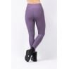 Dam Pocket ribbstickade tighta leggings (Violet)
