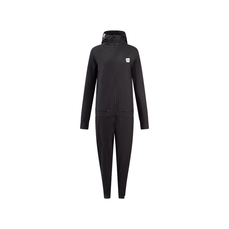Mono de una pieza Leona Rib para mujer (negro)