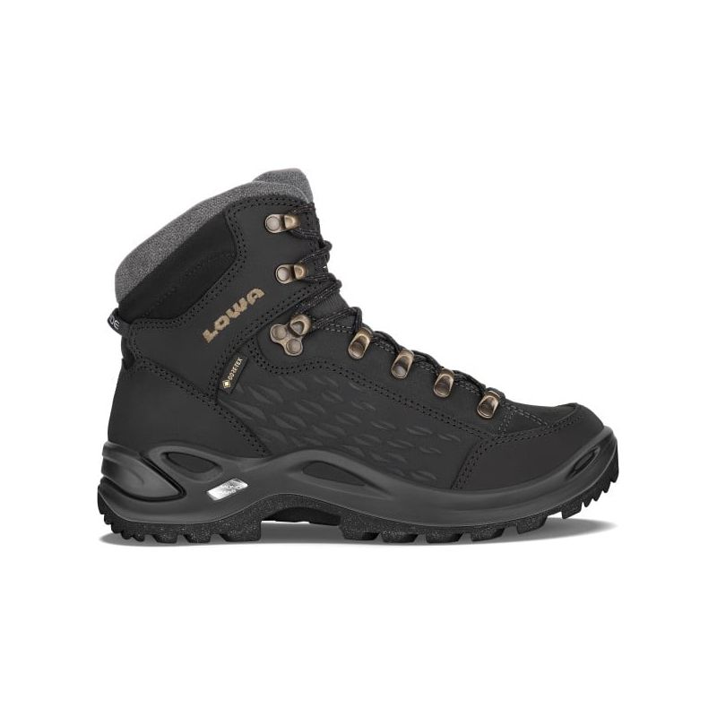 Zapatos de senderismo Lowa RENEGADE WARM GORETEX MID (negro/champán) Mujer