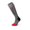 Heated socks LENZ heat sock 5.1 toe cap slim fit (grey/red)