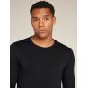 M Mer Core Heavyweight LS Crewe BLACK Icebreaker