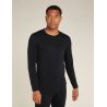 M Mer Core Heavyweight LS Crewe BLACK Icebreaker