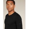 M Mer Core Heavyweight LS Crewe BLACK Icebreaker