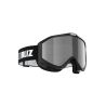Maschera da sci per bambini Bliz Liner JR (BLACK-WHITE LOGO - BROWN SILVER MIRROR - CAT.3)
