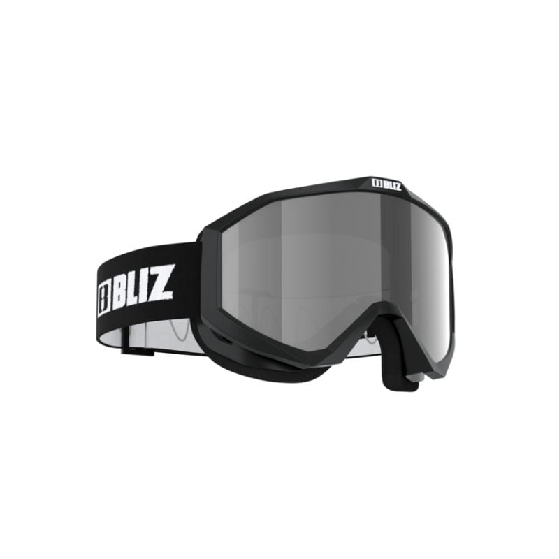 Barneskimaske Bliz Liner JR (BLACK-WHITE LOGO - BROWN SILVER MIRROR - CAT.3)