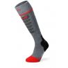Calcetines de esquí térmicos LENZ heat sock 5.1 toe cap slim fit (grey/red)