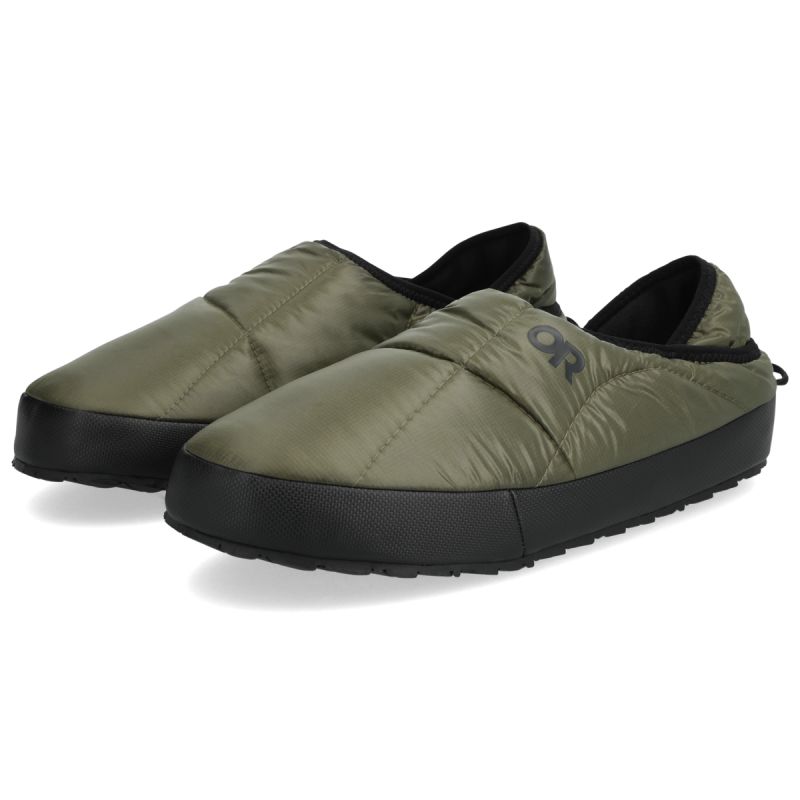 Chausson de bivouac OUTDOOR RESEARCH Men's Tundra Trax Slip-On Booties (Ranger Green) Homme
