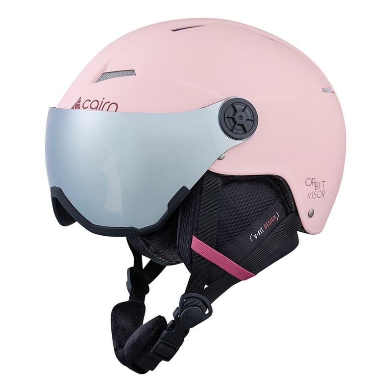ORBIT VISOR ski helmet with visor (Powder pink) - Ladies