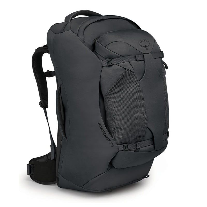 Matkarinkka Osprey Farpoint 70 (Tunnel Vision Grey) Mies