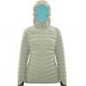 Down jacket Camp PROTECTION JACKET (Stone Grey / Sky Blue) Women's