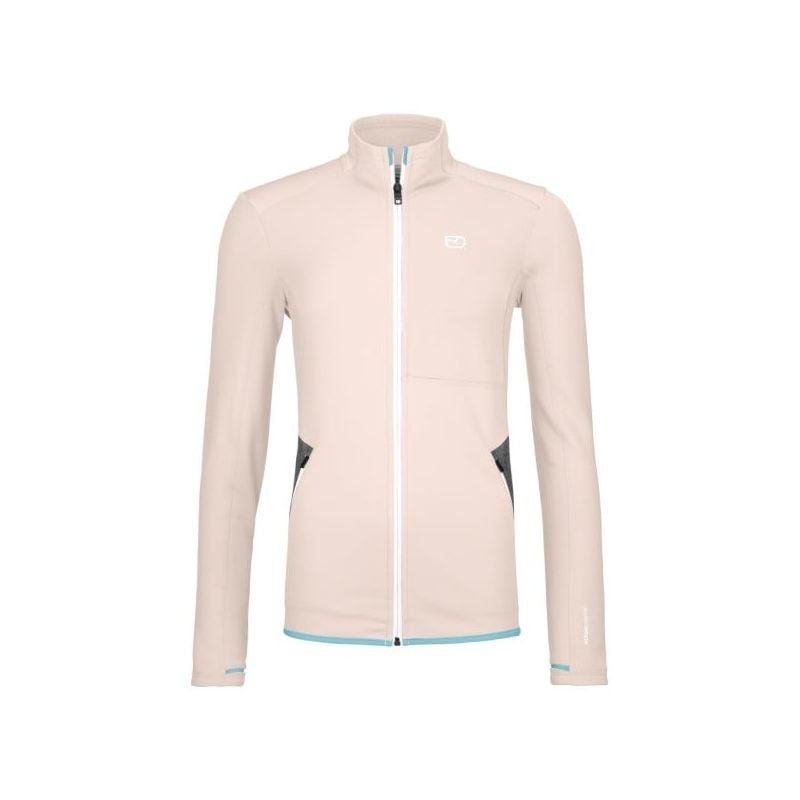 Women's fleece jacket Ortovox FLEECE JACKET W (white chalk)