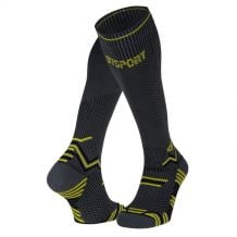 Kompressionssocken BV sport Trail Compression (grau/gelb)