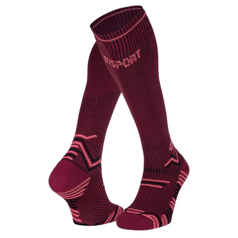 Calcetines de compresión BV sport Trail Compression (burdeos/rosa)