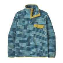 Polar Fleece Patagonia Heren LW Synch Snap-T P/O (Quilty Fitz: Wetland Blue)
