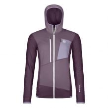 Fleece Ortovox FLEECE GRID HOODY W (wild dark berry) Women