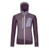 Polar Fleece Ortovox FLEECE GRID HOODY W (wild dark berry) Donna