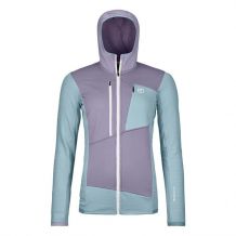 FLEECE GRID HOODY W glaciärgrå