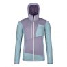 Polar fleece Ortovox FLEECE GRID HOODY W (glacier grey) Women's