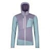 Polar fleece Ortovox FLEECE GRID HOODY W (glacier grey) Naisten villapaita
