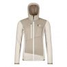 Polar fleece Ortovox FLEECE GRID HOODY W (wit krijt) Dameskleding