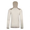 CAPPUCCIO IN FLEECE GRID W bianco gesso