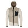 Herrefleece Ortovox FLEECE GRID HOODY M (hvit kritt)