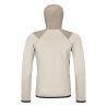 FLEECE GRID HOODY M wit krijt